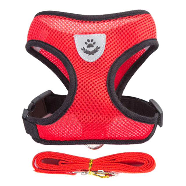 Red Adjustable Vest Pet Harness