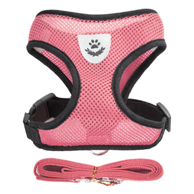 Pink Adjustable Vest Pet Harness