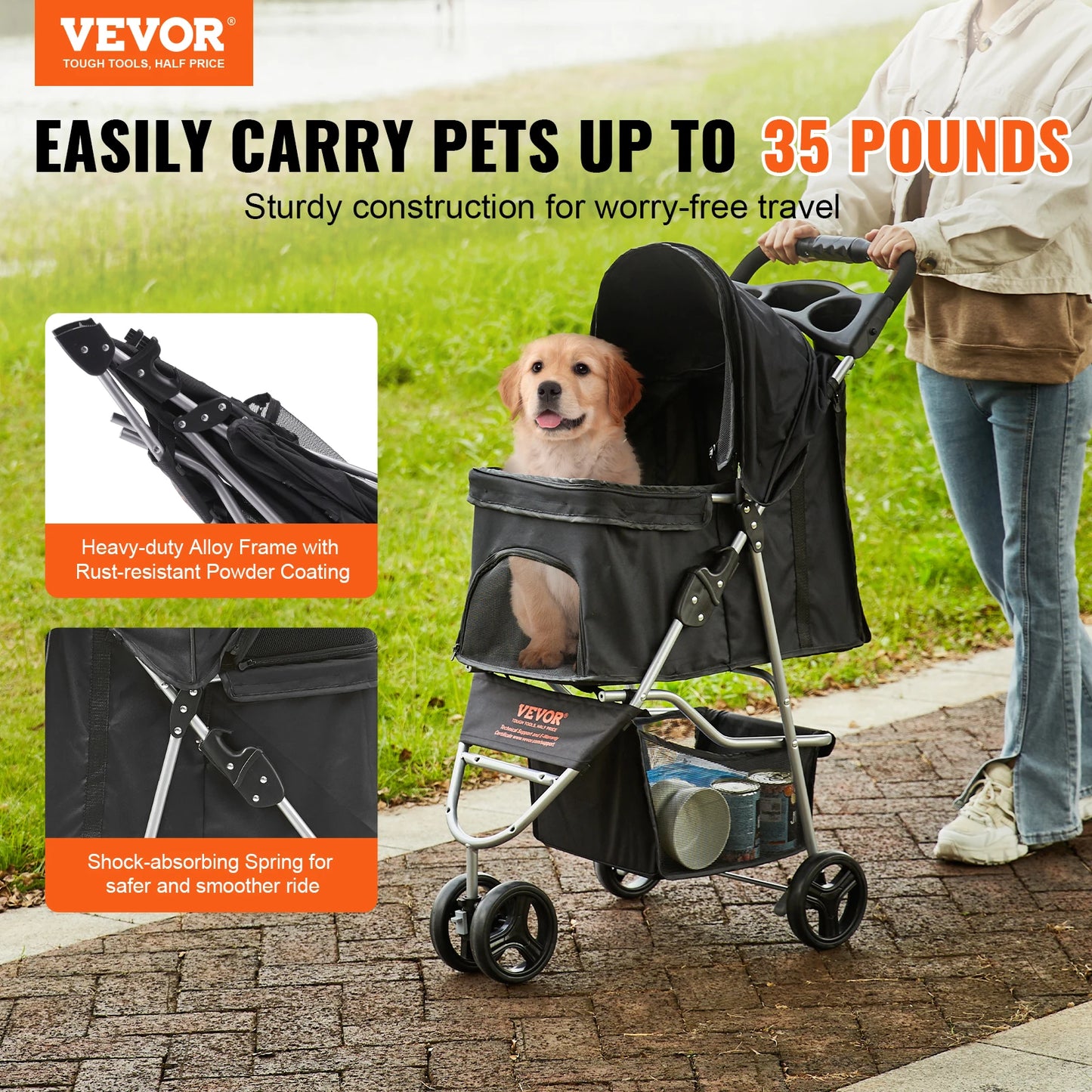 3 Wheel Dog Stroller