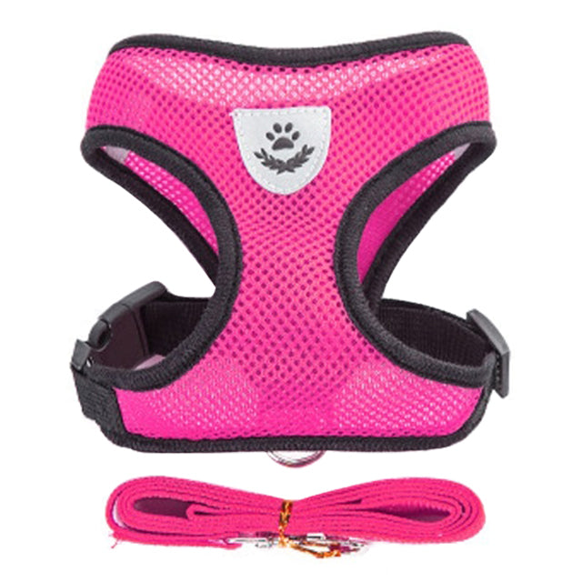 Pink Adjustable Vest Pet Harness