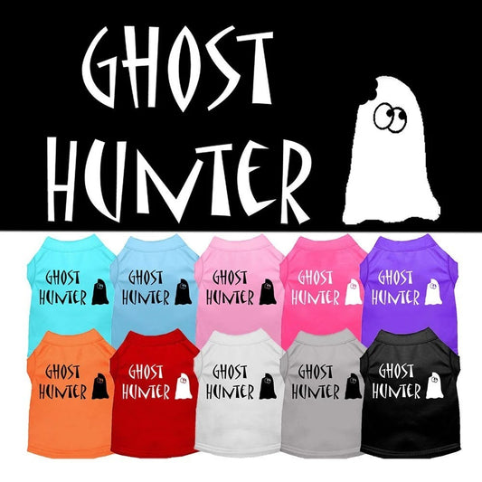 Ghost Hunter Halloween Pet Dog & Cat Shirt Screen Printed