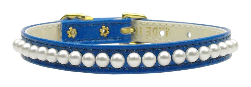 Dog, Puppy & Pet Collar, "3/8" Wide Pearl"