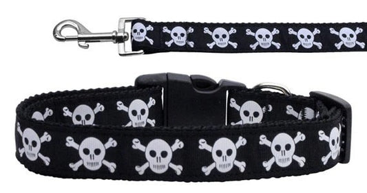 Skulls Pet Dog & Cat Nylon Collar or Leash