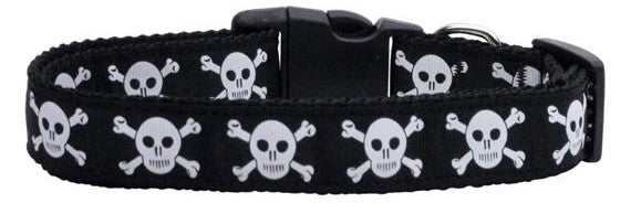 Skulls Pet Dog & Cat Nylon Collar or Leash