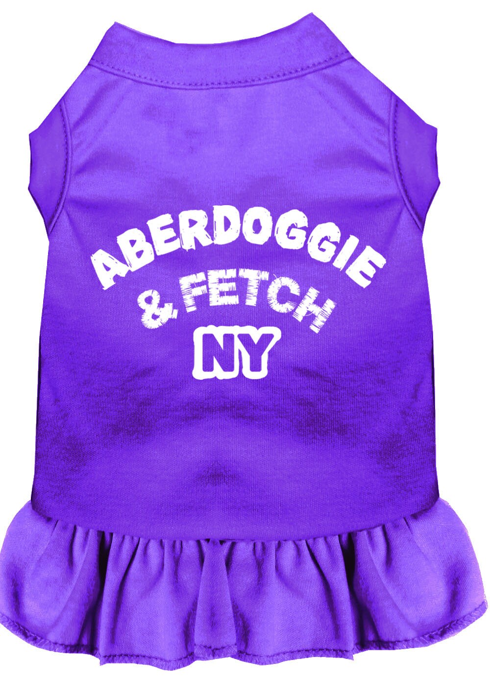 Dog Dress, Dog Dress, Screen Printed, "Aberdoggie & Fetch NY" 